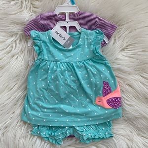 Carter’s Baby Girl 4 Piece Outfit Set